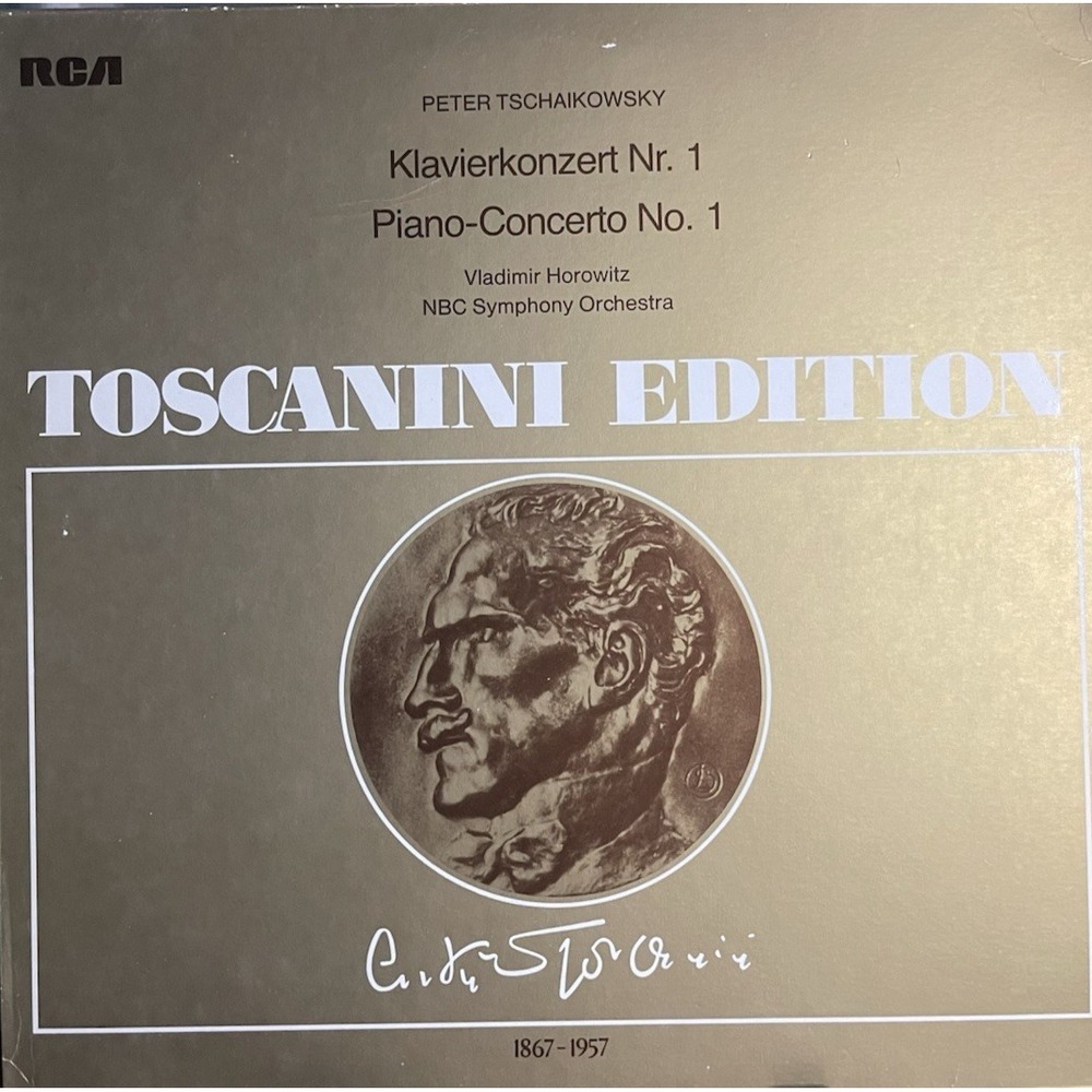 Tchaikovsky Piano Concerto No 1 LP Vladimir Horowitz Toscanini RCA German 1960
